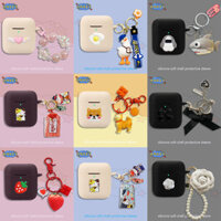 for Marshall Minor III / Minor IV Case Black Shark Earphone Silicone Earbuds Soft Protective Headphone Cover Headset Skin With Pendant