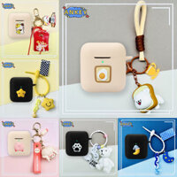 For Marshall Minor IV / Minor III Earphone Silicone Case Pink Big Earbuds Soft Protective Headphone Cover Headset Skin with Pendant