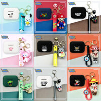 for Marshall MOTIF II ANC Earphone Silicone Case Cartoon Dog Earbuds Waterproof Shockproof Soft Protective Headphone Cover Headset Skin with Hook