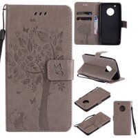 For Motorola Moto G5/XT1677/XT1670/XT1675/XT1672/XT1676/XT1671/G6 Play/Moto E5 CasingEmbossed PU Leather Wallet Flip Phone Case Cover