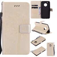 For Motorola Moto G5/XT1677/XT1670/XT1675/XT1672/XT1676/XT1671/G6 Play/Moto E5 CasingEmbossed PU Leather Wallet Flip Phone Case Cover