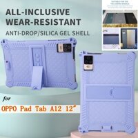 For OPPO Pad Tab A12 12 inch Android Tablet PC Shockproof Protective Case Rainbow Soft Silicone Bracket Cover