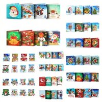 【FOR SALE】Express Your Creativity with DIY Diamond Cards 8pcs Christmas Greeting Cards Set