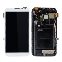 For Samsung Galaxy N7100 Note 2 LCD Touch Screen Frame Full Digitier Assembly （White） - intl