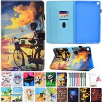 For Samsung Galaxy Tab A 10.1 2019 SM-T515 SM-T510 PU Leather Case Butterfly Cover