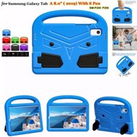 For Samsung Galaxy Tab A 8.0" ( 2019) Case With S Pen SM-P205 P200 Tablet Case Child safety Cover Protective shell Anti-fall Bracket