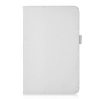 For Samsung Galaxy Tab E 9.6-Inch Flip Case Slim-Book Stand Cover Case for Samsung Galaxy Tab E 9.6-Inch Tablet (White)