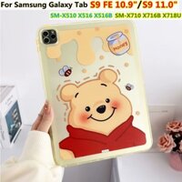 For Samsung Galaxy Tab S9 Case 11 inch X710 X716B X718U Tablet Shockproof Protection Case Fashion Color Clear Jelly Cover Cute Cartoon Series
