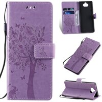 For Sony Xperia M4/M4 Aqua/E2303/E2353/E2306/E2363 CasingEmbossed PU Leather Wallet Flip Phone Case Cover