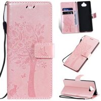 For Sony Xperia Z4 Compact/Z4 Mini/E4/E2104/E2105 CasingEmbossed PU Leather Wallet Flip Phone Case Cover