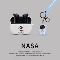 For SoundPeats Capsule3 Pro Case Creative Astronaut Keychain Pendant SoundPeats Capsule3 Pro Silicone Soft Shell Case SoundPeats Capsule3 Pro Shockproof Case Protective Cover