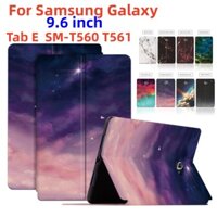 For Tablet Samsung Galaxy Tab E 9.6-inch T560 T561 E561 SM-T560 SM-T561 TabE Ultra-thin PU Leather Case Sweat Proof Non-Slip Leather Stand Flip Case