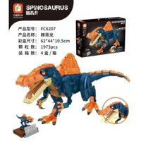 FORANGE FC6207 6207 KHỦNG LONG SPINOSAURUS bộ đồ chơi xếp lắp ráp ghép mô hình Dino 1973 khối
