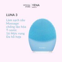 FOREO LUNA 3 XANH DA HỖN HỢP - MÁY RỬA MẶT MASSAGE CHỐNG LÃO HÓA - CHÍNH HÃNG, BẢO HÀNH 2NĂM [NHẬP MÃ DINHYENA GIẢM 20K