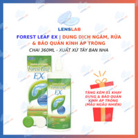 FOREST LEAF EX 360ML | Dung Dịch Ngâm, Rửa, Bảo Quản Kính Áp Tròng - Hàng Chính Hãng