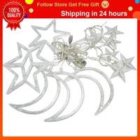 Forest String Light  8 Modes Lamp Moon Star Design Easy Setting for Outdoor