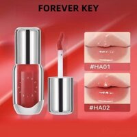 Foreverkey tinh chất dưỡng môi 02, son bóng 06, son màu nude đào dưỡng ẩm, tẩy tế bào chết