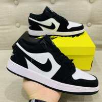 FORI Giày Jordan Cổ Thấp Nam Nữ, Giày JD1 Panda Đen Trắng, Xám Hàng Đẹp Full Box Bill