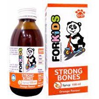 FORKIDS canxi 150 ml - FORKIDS STRONG BONES Siro bổ sung Canxi, Vitamin D3, Vitamin K2 cho bé