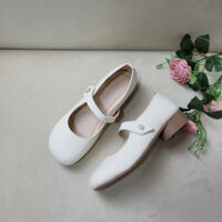 (Form 1.5) Giày búp bê Hàn Quốc dáng basic đế cao su chống trơn trượt