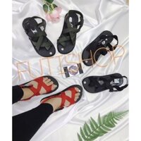 (Form nhỏ) Sandal học sinh dây dù cực bền nam nữ 36-42,xăng đan xỏ ngón dây chéo giá rẻ - Hàng mới về