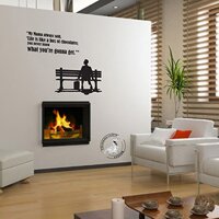 Forrest gump-box of chocolates Vinyl decal Wall Car Laptop, Red 50inch