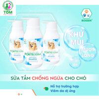 FORTIS derm sữa tắm chống ngứa, khử mùi, mượt lông cho Chó. Chai 250ml