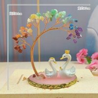Fortune Pha Lê Pha Lê May Mắn Thiên Nga Đồ Trang Trí Một Cặp Mini Nhựa Nhỏ Cây Pha Lê Tanabata Quà Tặng Ngày Lễ Tình Nhân Cho Bạn Gái Vợ Quà Tặng Nhỏ