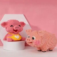 Fortune Pig Hoạt động Đồ chơi giáo dục Chopper 1 mét Cao tự lắp ráp Snoopy Lego Vận chuyển nhanh