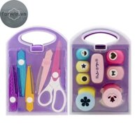 Forwin 1 Bộ Creative Kids DIY Puncher Craft Set Hole Punch For Kids, Shape Cutters For Crafts Heart Flower Punch DIY Projects vn