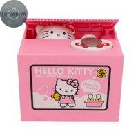 Forwin Hello Kitty Piggy Bank Sanrio Nhân Vật Hành Động Anime Hoạt Hình Mèo KT Trộm Đồng Xu Heo Đất Tiền An Toàn Sinh Nhật Trẻ Em Quà Tặng vn