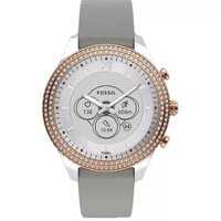Fossil SMARTWATCH FTW7065 Stella Gen 6 Hybrid Gray Silicone Watch 41MM