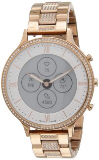 Fossil Women's Charter Hybrid Smartwatch HR with Always-On Readout Display, Heart Rate, Activity Tracking, Smartphone Notifications, Message Pr...