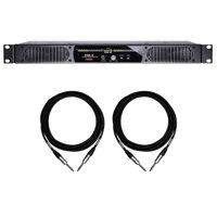 Fostex RM-3 Rack Mount Speaker System Bundle with 2 Mogami 1/4" TRS Cables (3 Items)