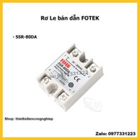 FOTEK Rơ le bán dẫn FOTEK SSR-80DA