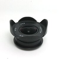 FOTOMIX 8mm F3.8 Fish-Eye CCTV Lens for C Mount Camera for Sony NEX/Fujifilm FX/Nikon 1 / Canon EOS M (Needs Extra Slim C-Mount Adapter)