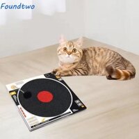Foundtwo Cat Scratch Pad, dày chống mài mòn cho mèo Scratcher bìa cứng, ngăn ngừa hư hỏng đồ nội thất Móng vuốt mài với bóng nảy Máy ghi hình cầu thủ Tấm cào cho gia đình