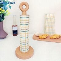 Foundtwo Giá Giấy Cuộn Gỗ, Giá Để Giấy Đứng Đứng Chống Trơn Trượt, Đơn Giản Một Tay Xé Dễ Thương Dọc Khăn Ăn Giá Phòng Tắm