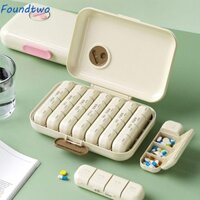 Foundtwo Hộp đựng thuốc 7 ngày, Hộp đựng thuốc hàng ngày lưới 21 / 28 chống nước, Hộp đựng thuốc dung tích lớn Tuần Mark Máy phân phối thuốc cầm tay chống ẩm ngoài trời