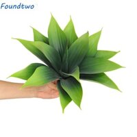 Foundtwo Nhân Tạo Agave Plants Branch, Nhựa Nhiệt Đới Lá Agave Lớn, Đạo Cụ Chụp Ảnh Thực Tế Thanh Lịch Giả Cây Xanh Trang Trí Sân Vườn Nhà