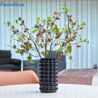 Foundtwo Nhánh dâu tằm nhân tạo, Nhánh trái cây mâm xôi linh hoạt bằng nhựa, Nghệ thuật hoa thanh lịch Mô phỏng thủ công trái cây Cây tiệc sinh nhật đám cưới