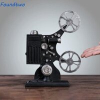 Foundtwo Phim Phim điêu khắc máy chiếu, Đồ trang trí máy chiếu phim tinh tế nhẹ, Đồ trang trí máy chiếu thủ công bằng nhựa thủ công cổ điển Đạo cụ chụp ảnh
