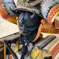Foundtwo Prajna Head Cover, Horns Ghost Face Mặt nạ cao su Prajna Nhật Bản mềm mại, Cosplay Prop có dây Mặt nạ quỷ đỏ và đen