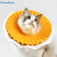 foundtwo Vòng cổ FOUNDTWO Cat Elizabeth, hai lớp có khóa Vòng tròn bảo vệ cổ EVA, Chống địa chấn Dễ đeo Bảo vệ Tay áo phục hồi vết thương cho mèo Neuter