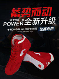 Four Seasons Boxing Giày Đấu Vật Trẻ Em Giày Tập Luyện Nam Nữ Tendon Đáy Giữa Top Cao Thấp Giày Sanda Chiến Đấu Giày Chiến Đấu