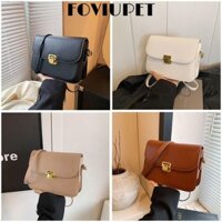 FOVIUPET Túi đeo chéo nữ , Túi đeo vai Hàn Quốc chống thấm nước Kaki màu nâu trắng đen, Ví nhỏ nữ bằng da PU