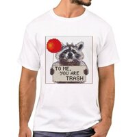Fpace Hot Hipster To Me You Are Thùng Rác Nam Áo Thun Ngộ nghĩnh Vintage Bóng Gấu Trúc In Hình Áo Thun Tay Ngắn Áo Thun Mát Tee