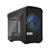 Fractal Design Torrent Nano RGB Black TG Light Tint mITX Airflow Mini Tower PC Gaming Case – Dark Tint Tempered Glass Side Panels