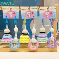 Frbfrb Móc khóa cầu lông dệt kim Battledore Phụ kiện treo Mini
