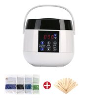 Frcolor Wax Warmer Hair Removal Machine Electric Waxing Depilatory Machine with Hard Wax Beans and Wax Applicator Sitcks